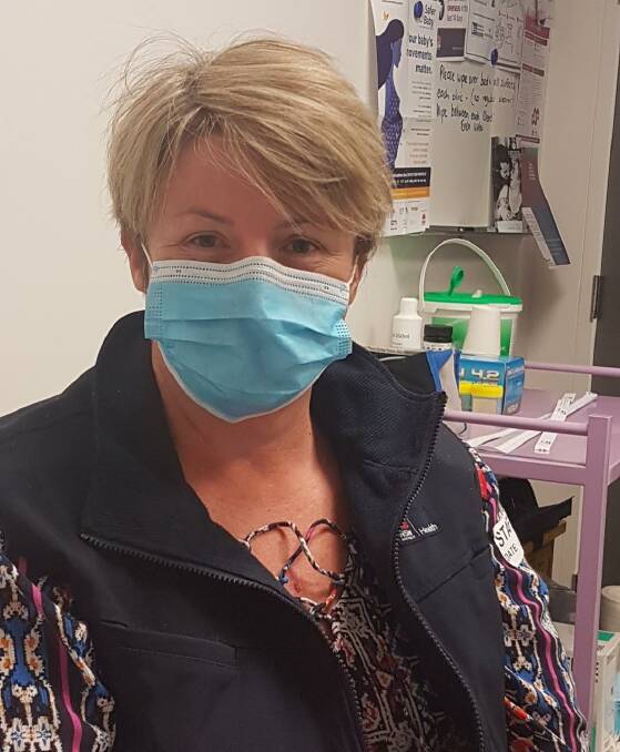 MASK-UP: Parkes Hospital's Jennifer McGee has masked-up, along with her colleagues, and is now a must for anyone over 12 years of age at our health services. Photo: Submitted