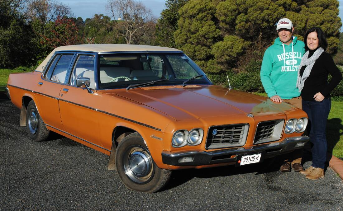 Parkes couple, Ian and Sandie Ward are the proud owners of this original 1971 HQ Statesman.  