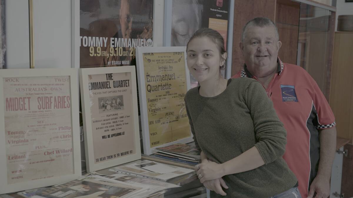 DOCUMENTARY: Jaime Lewis was in Parkes last Friday gathering information - with the help of Darcy Emmanuel - for a documentary on guitar sensation Tommy Emmanuel.