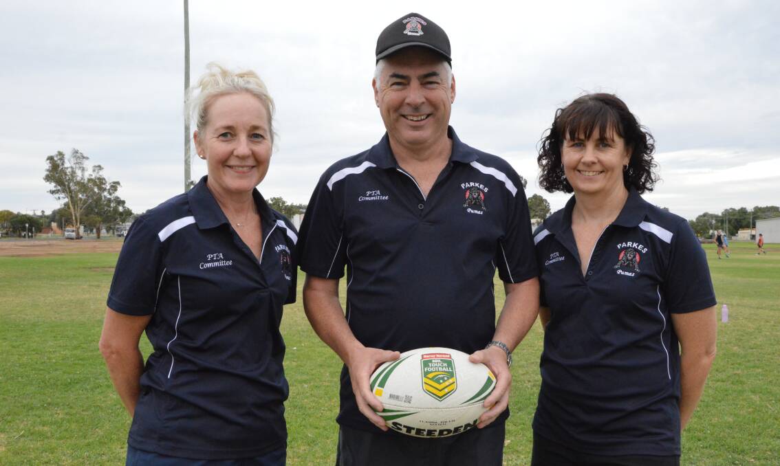 SELECTED: Fiona Lovett, Peter Martin and Sue McGrath are excited to be representing the Hornets at this year's National Touch League at Coffs Harbour in March. Photo: Christine Little 