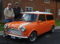 ALL WORTH IT: The restoration of this 1970 Mini Minor panel van is complete but that's not the half of it - Vic Allen and Peter Rendall said now it's time for the delivery - a 3000 kilometre journey to Kalgoorlie. Photo: JEFF MCCLURG