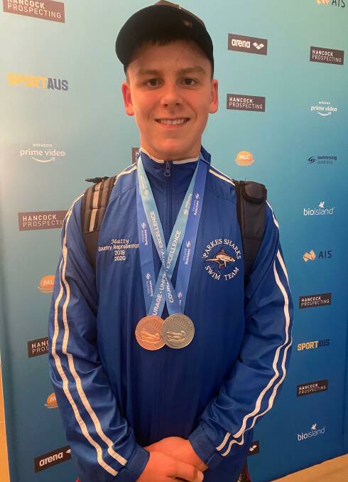 RISING STAR: Parkes swimmer Matty Price has returned home with yet another swag of medals from the Australian All Age Swimming Championships.