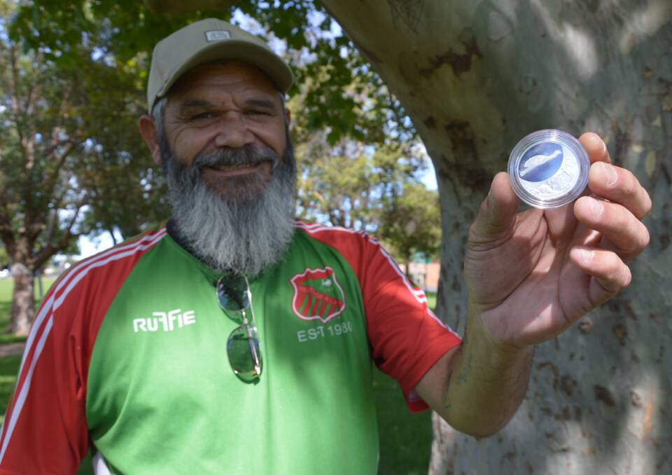 UNEXPECTED: Peak Hill Wiradjuri artist Scott "Sauce" Towney never thought his artwork would one day appear on an exclusive collectible coin from the Royal Australian Mint. Photo: Christine Little