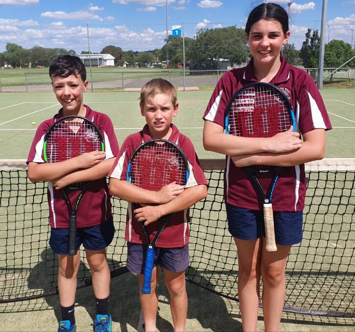 GREAT DAY: Henry Kross, Tom Rix and Grace Dunford had a successful day when the Western Region converged on Parkes for the Western Trials. Photo: Submitted