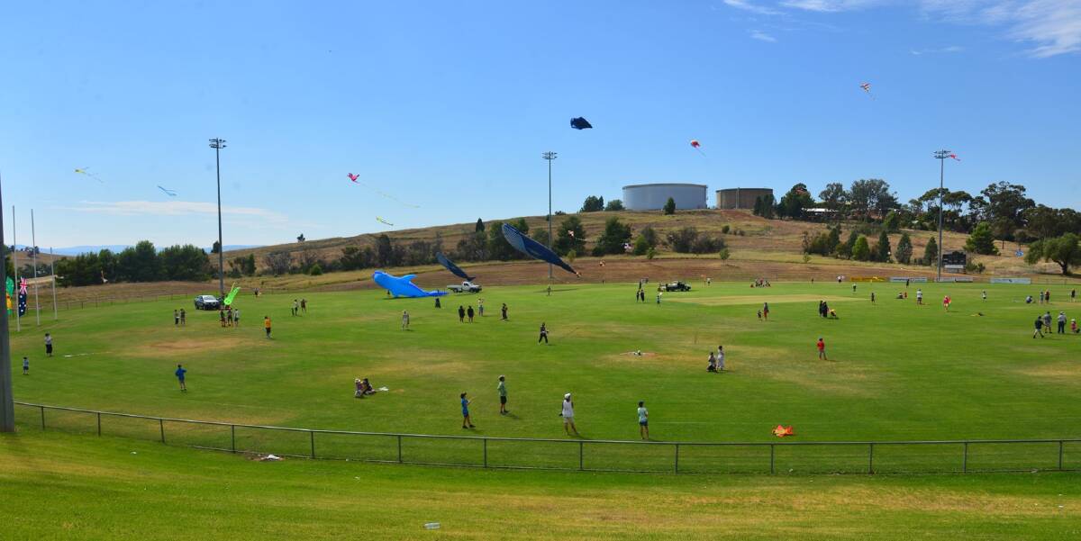 KITE FESTIVAL: It's always a cool sight seeing all the different kites at Northparkes Oval on Australia Day morning, and it's one again for the fourth time this Sunday. Photo: Submitted