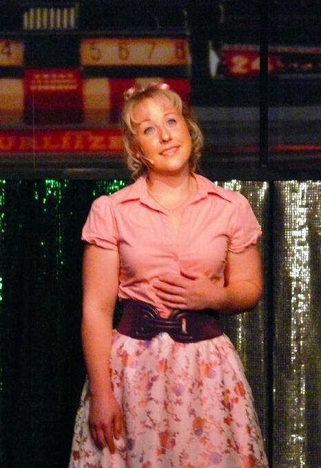 SPOTLIGHT: Cath Adams as Sandy in Grease in 2010. Photo: Submitted
