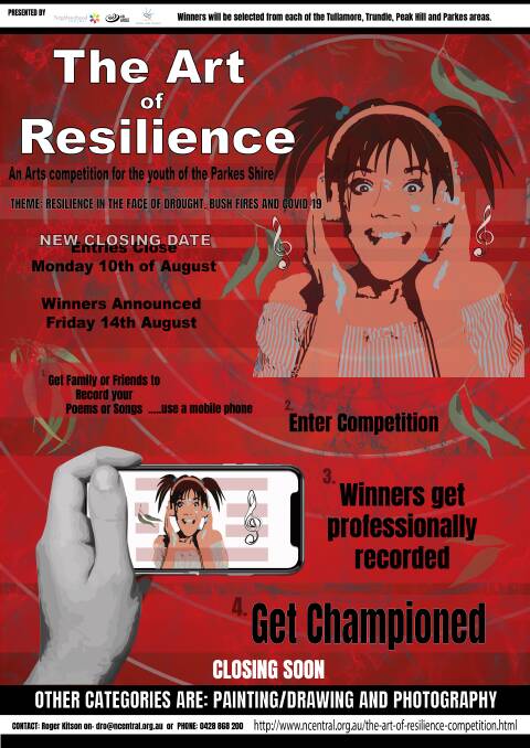 MORE TIME: Youth artists will have a little more time to add the finishing touches to their artworks for The Art of Resilience competition.
