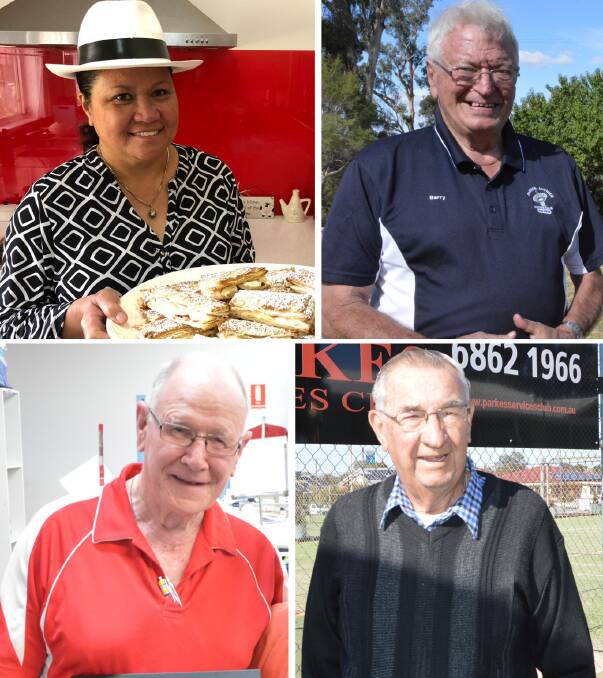 TOP GONG: The Parkes nominees for the 2021 Citizen of the Year Award are (top, from left) Ana Mill and Barry James Garment; (above) Michael Lynch and Hedley Nicholson.