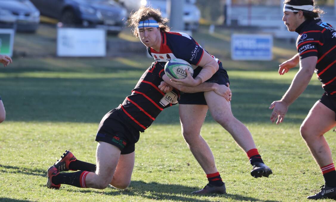 POWERHOUSE: Mudgee Wombats inside centre Alex Saints has made a home in the backline since moving from the forwards.