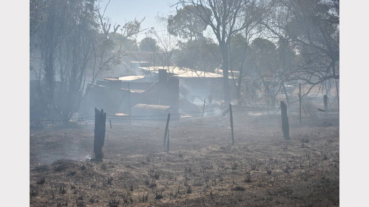 Scenes from the fire at Cookamidgera on Saturday, January 4. Photos: Barbara Reeves