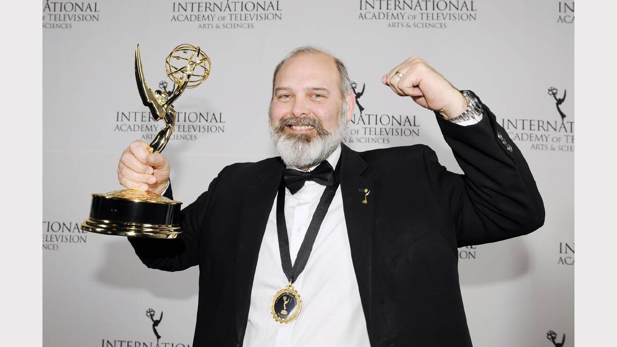 Parkes man, Michael Plicha (Carrington) is ecstatic with his international Emmy award. 
