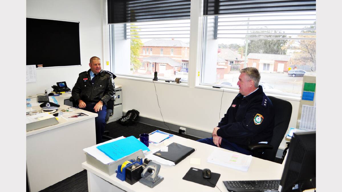 The new police station is very bright and spacious with views of the town.