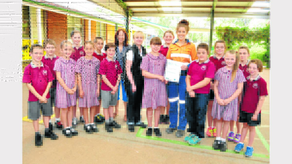 Pictured at Parkes East School are from left, Jacob Chambers, Cooper Kearney, Isobella McCrae, Gabby Christiansen, Dylan Angrave, Calvin Matthews, Maryanne Lowe (teacher), Chrissie Clarke, Kayla Swetland, Kaley Phipps, Leisa Jensen, Willow Mitchell-Hoey, Paige Ormsby, Taylor Hawken, Hollie Ormsby and Tjena Michaels.